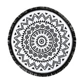 Round Hippie Tapestry Beach Throw Roundie Mandala Towel Yoga Mat Bohemian