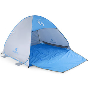 Instant Automatic Pop Up Beach Tent (71" + 37") * 79" * 53"